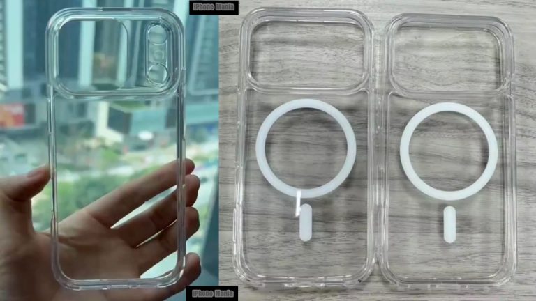 iPhone17 Proのケース、リアカメラ部完全開放と分割式と2種類のデザインあり