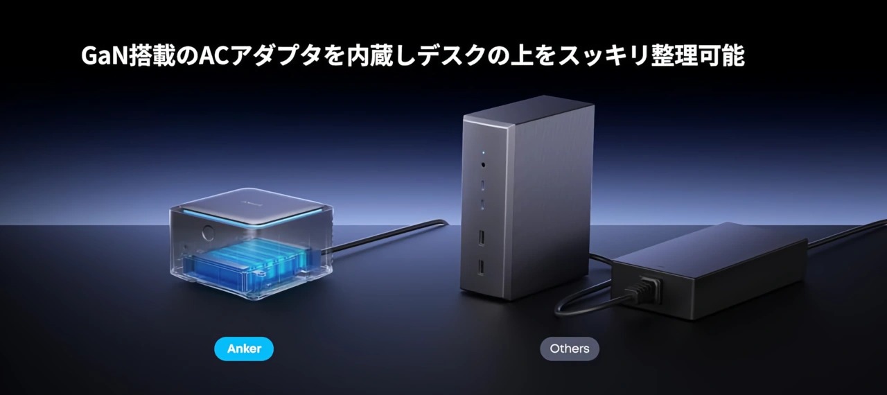 Anker、GaN電源内蔵の多機能ドッキングステーション『Anker Prime (14-in-1, Thunderbolt 5)』登場