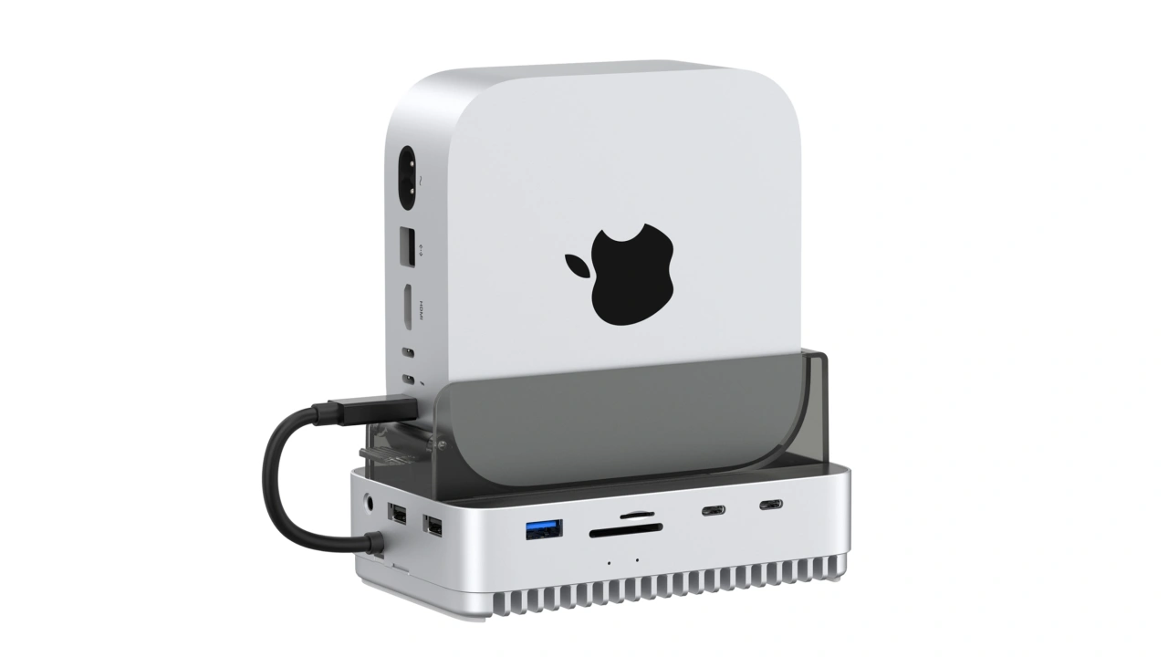 Mac mini (2024)対応、NVMe SSDとUSBハブを最大活用できる縦置きドックが登場