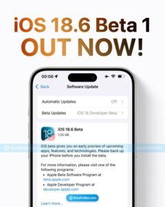 iOS18.6やwatchOS11.6など、各種ベータ1が開発者向けに公開